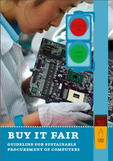 publication cover - Buy IT Fair – Guideline for Sustainable Procurement of Computers