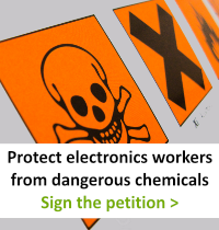 Button Sign the petition! Demand electronics companies to make safer, more sustainable products.