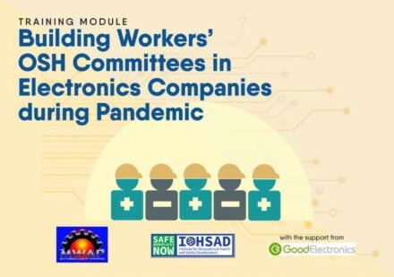 publication cover - Training materials on building worker-led OSH committees in electronics companies