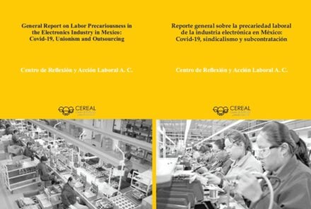 publication cover - Labour precariousness in the electronics industry in Mexico