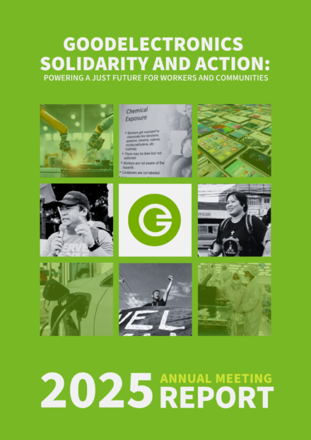 publication cover - 2025 GoodElectronics Network Annual Report